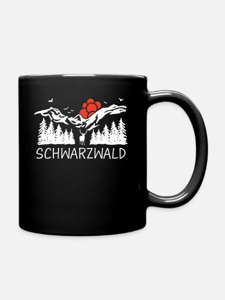 Schwarzwald Schwarzwälder Baden-Württemberg - Tasse einfarbig - Schwarz