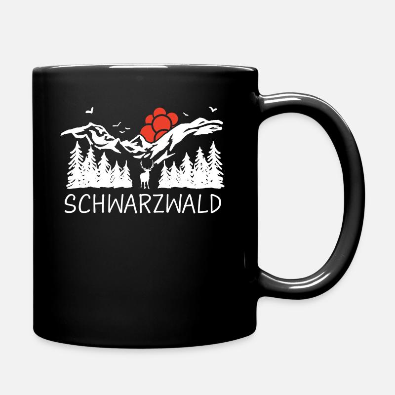 Schwarzwald Schwarzwälder Baden-Württemberg - Tasse einfarbig - Schwarz
