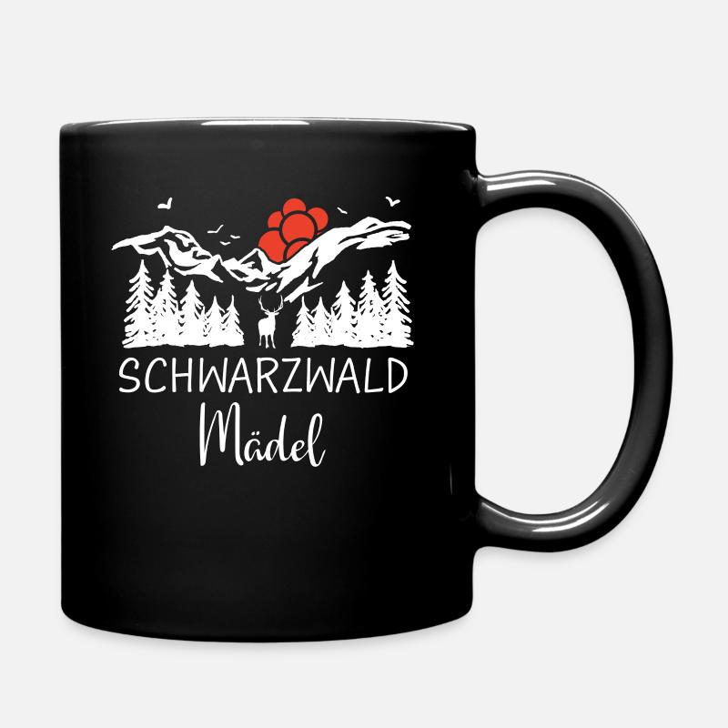 Schwarzwald Schwarzwälder Baden-Württemberg - Tasse einfarbig - Schwarz