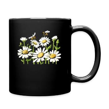 Marguerites Daisy Summer Daisies Flower Garden - Full Colour Mug - black - Right
