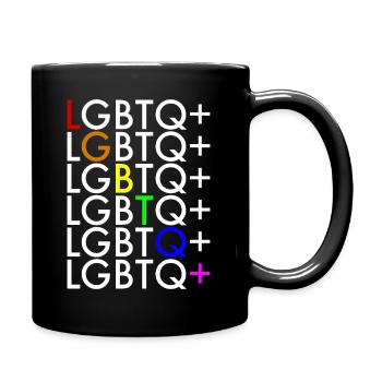 LGBTQ+ - Full Colour Mug - black - Right