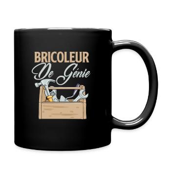 Bricoleur de génie - Mug uni - noir - Droite