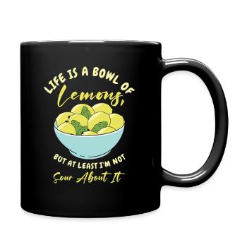 Limonade citron agrumes - Mug uni - noir - Droite