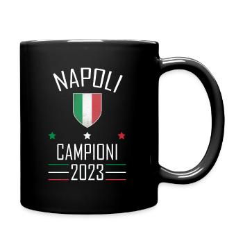 Napoli, Forza Napoli - Tasse einfarbig - Schwarz - Rechts