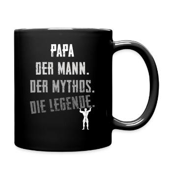 Der Mann, der Mythos, Die Legende. Cool edition. - Tasse einfarbig - Schwarz - Rechts