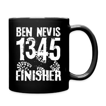 Ben Nevis Mountain Munro Bagging Scotland Highlands - Full Colour Mug - black - Right