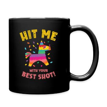 Cinco De Mayo Mexican Piñata Fiesta Party - Full Colour Mug - black - Right