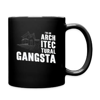 Architektonischer Beruf Gangsta Historische - Tasse einfarbig - Schwarz - Rechts