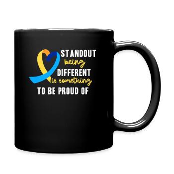 Journée mondiale du syndrome de Down : des énigmes pour - Mug uni - noir - Droite