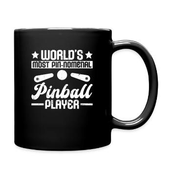 Klassisches Flipper-design Für Flipperspieler - Mug uni - noir - Droite
