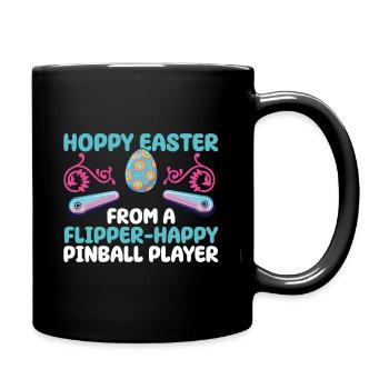Klassisches Flipper-oster-design Für - Mug uni - noir - Droite