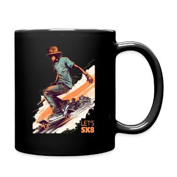 Skateboarder - Tasse einfarbig - Schwarz - Rechts