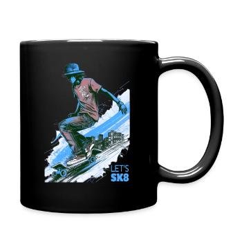 Skateboarder - Tasse einfarbig - Schwarz - Rechts