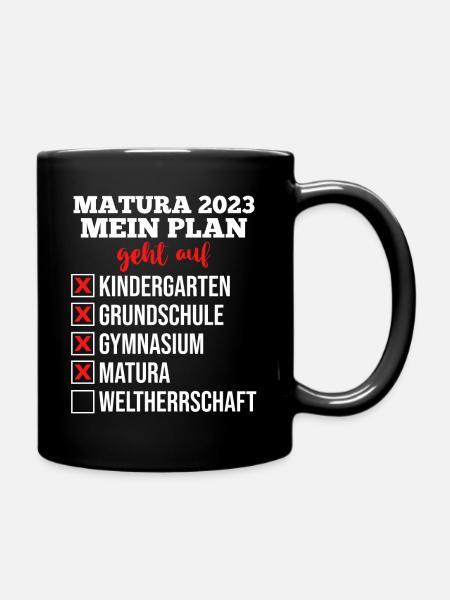 Maturant 2023 Abschluss Matura - Tasse einfarbig - Schwarz