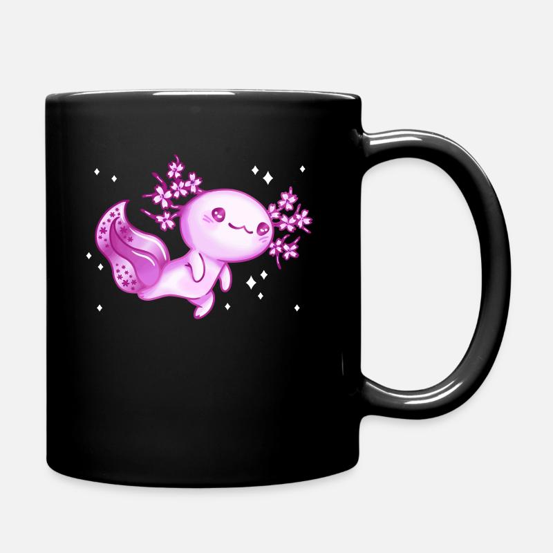 Axolotl Schwanzlurch Axolotls - Tasse einfarbig - Schwarz