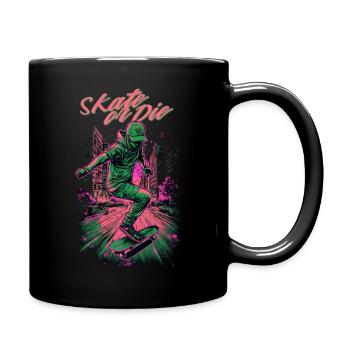 Skateboarder Skateboard Skate Skater - Tasse einfarbig - Schwarz - Rechts
