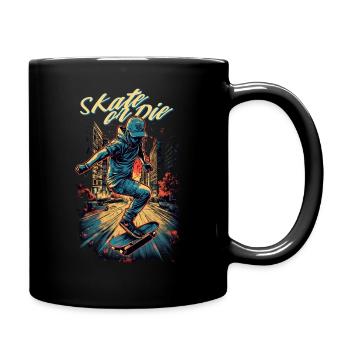 Skateboarder Skateboard Skate Skater - Tasse einfarbig - Schwarz - Rechts