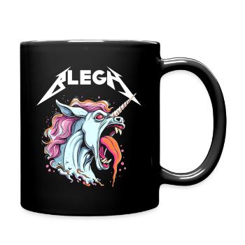 Live Laugh Blegh Blehgssed Heavy Metal Unicorn - Full Colour Mug - black - Right