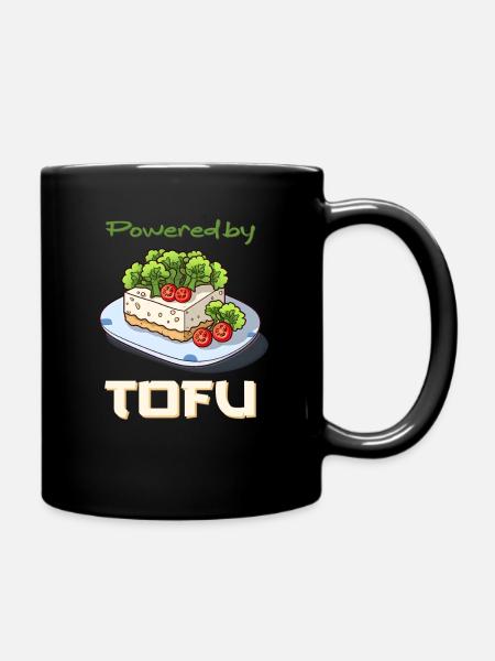 Powered by Tofu - Tasse einfarbig - Schwarz