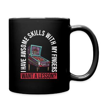 Flipper-arcade-spieldesign Für Flipperspieler - Full Colour Mug - black - Right
