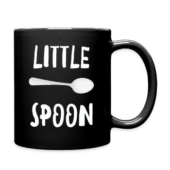 Little Spoon - Funny Matching Family Couple - Full Colour Mug - black - Right