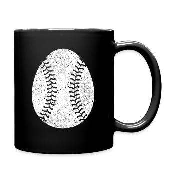 Baseball Happy Easter Egg Hunting Cute Sport Lover - Full Colour Mug - black - Right