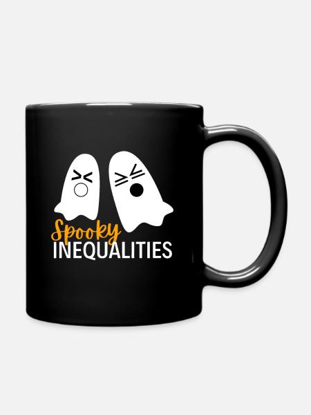 Fantômes d’inégalités effrayantes - Halloween Math - Mug uni - noir