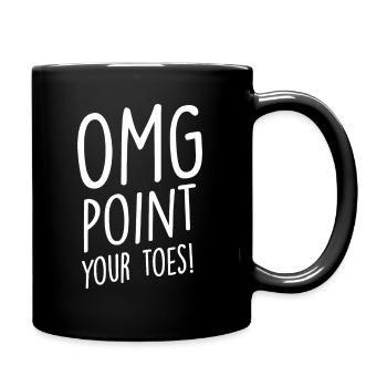 OMG Zeig mit den Zehen - Stepptanz Stepptänzer Stepptanz Stepptanz - Tasse einfarbig - Schwarz - Rechts