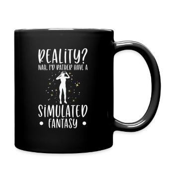 Simulation Fantasy Réalité Science-Fiction - Mug uni - noir - Droite