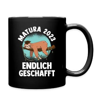 Maturant 2023 Abschluss Faultier Matura - Tasse einfarbig - Schwarz - Rechts