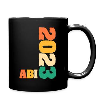 Abiturienten Abschluss 2023 Abitur - Tasse einfarbig - Schwarz - Rechts