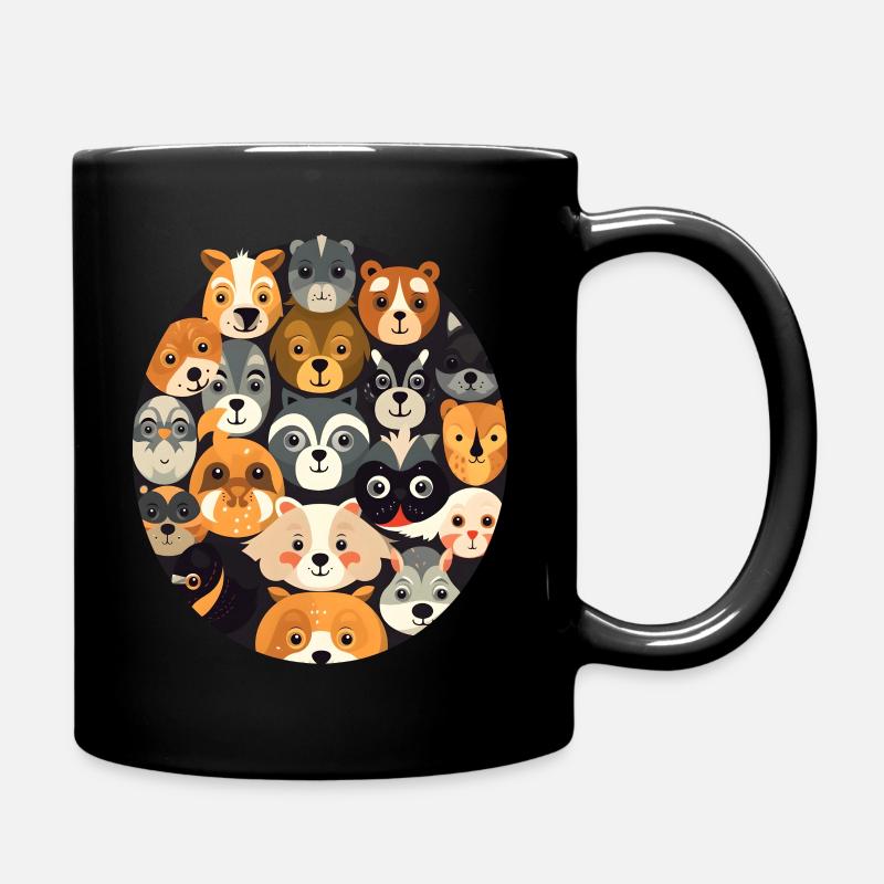 Tierischer Spaß - Tasse einfarbig - Schwarz