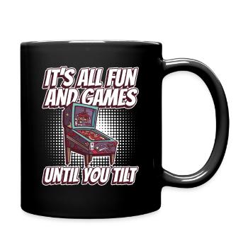 Flipper-design Für Retro-flipper-automaten-spieler - Mug uni - noir - Droite