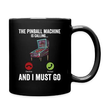 Retro-flipper-spiel-design Für Flipperspieler Und - Full Colour Mug - black - Right