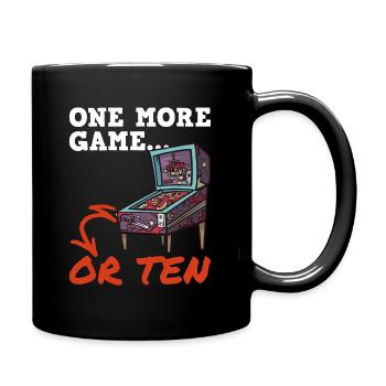 Flipper-design Für Flipperspieler - Tasse einfarbig - Schwarz - Rechts