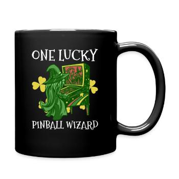 Flipper St. Ptaricks Day Design Für Flipperspieler - Full Colour Mug - black - Right