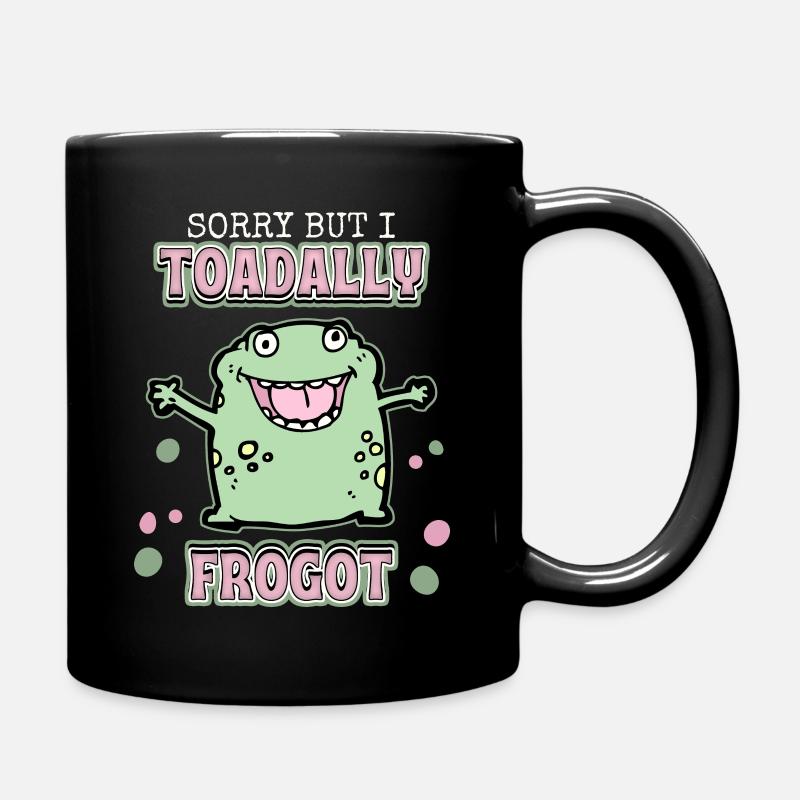 Crapaud grenouille, crapaud drôle de dicton, jeu de mots - Mug uni - noir