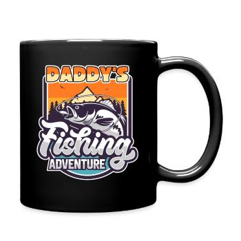 Pêche, Pêche, Pêche, Aventure, Papa Dicton - Mug uni - noir - Droite