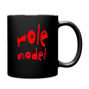 role model role model role model function lettering - Full Colour Mug - black - Right