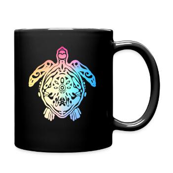 Turtle Sea Turtle Tortoise - Full Colour Mug - black - Right