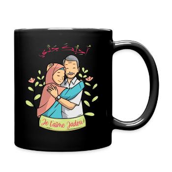 I love you Jadou - Full Colour Mug - black - Right