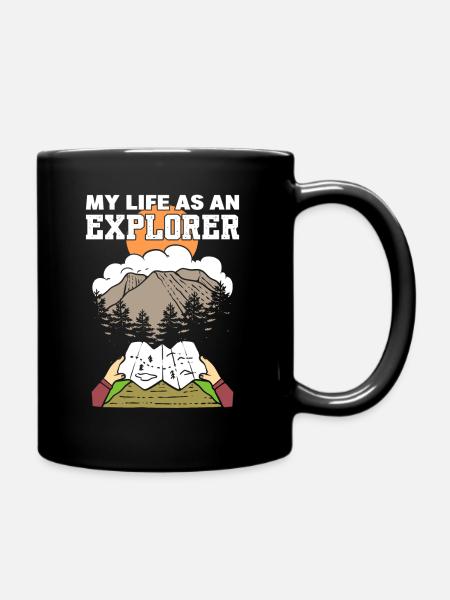 Ma vie d’explorateur routard - Mug uni - noir