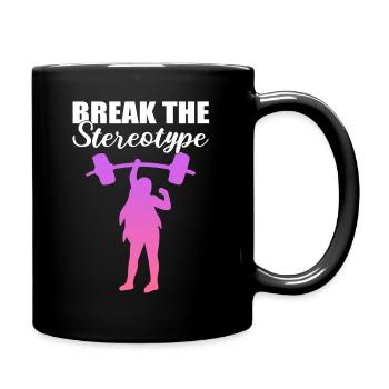 Weightlifter Girl Weightlifter - Full Colour Mug - black - Right