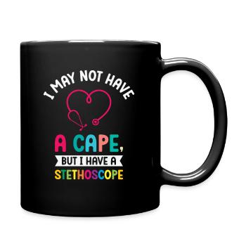 Schulkrankenschwester Medizinische Krankenpflege - Tasse einfarbig - Schwarz - Rechts