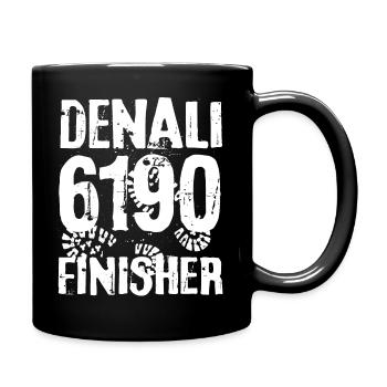 Denali Mount McKinley Berg Alaska 7 Seven Summits - Tasse einfarbig - Schwarz - Rechts