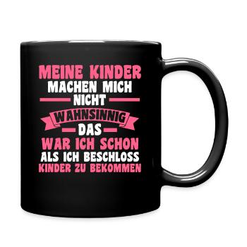 Mutter Muttertag Mama - Tasse einfarbig - Schwarz - Rechts