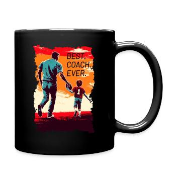Cadeau de la fête des pères du football américain - Mug uni - noir - Droite