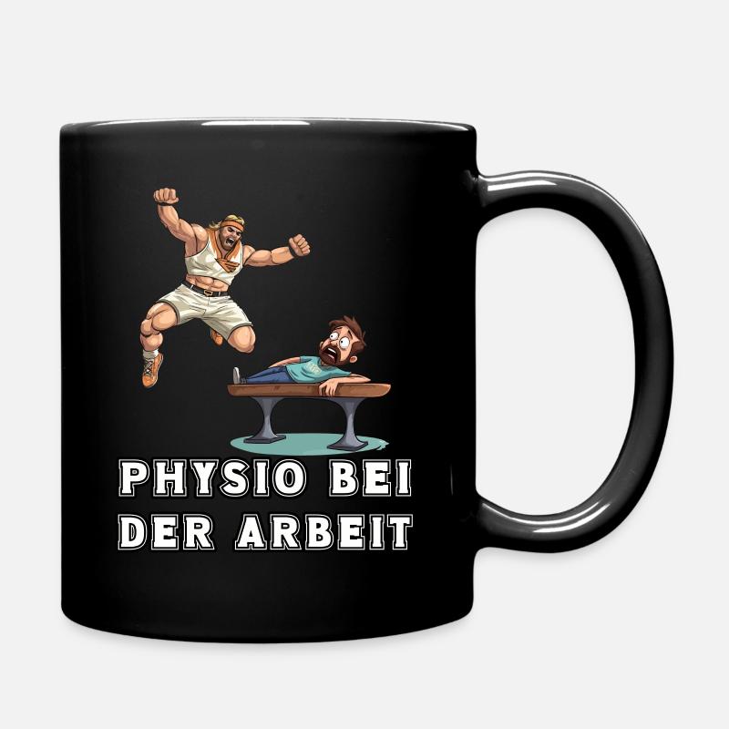 Physio bei der Arbeit - Tasse einfarbig - Schwarz