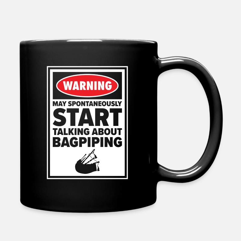 Drôle de joueur de cornemuse - Mug uni - noir