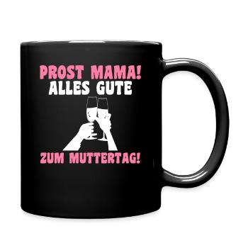 Mutter Muttertag Mama - Tasse einfarbig - Schwarz - Rechts